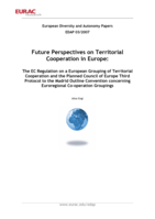 Future perspectives on territorial cooperation in Europe: the EC regulation on a European grouping of territorial cooperation and the planned Council of Europe third protocol to the Madrid outline convention concerning euroregional co-operation groupings
