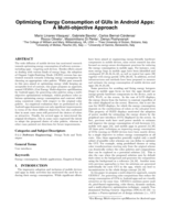 Optimizing energy consumption of GUIs in Android apps: a multi-objective approach