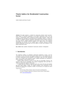 Timely Indices for Residential Construction Sector