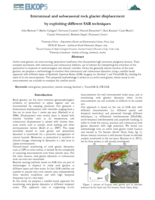 Interannual and subseasonal rock glacier displacement by exploiting different SAR techniques