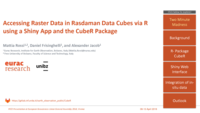 Accessing Raster Data organized in Data Cubes via R using a Shiny App and the CubeR Package