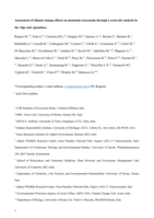 Assessment of climate change effects on mountain ecosystems through a cross-site analysis in the Alps and Apennines