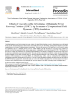 Effects of viscosity on the performance of Hydraulic Power Recovery Turbines (HPRTs) by the means of Computational Fluid Dynamics (CFD) simulations