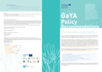 GaYA - Policy recommendations = Politische Empfehlungen = Raccomandazioni politiche = Recommandations politiques = Priporočila za politične odločitve