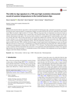 The Little Ice Age signature in a 700-year high-resolution chironomid record of summer temperatures in the Central Eastern Alps