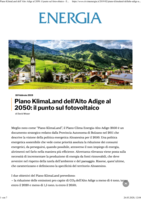 Piano Klimaland dell'Alto Adige al 2050: ​il punto sul fotovoltaico