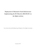 Deployment of Alternative Fuels Infrastructure Implementing the EU Directive 2014/94/EU on the Alpine territory
