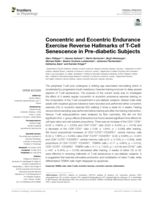 Concentric and Eccentric Endurance Exercise Reverse Hallmarks of T-Cell Senescence in Pre-diabetic Subjects
