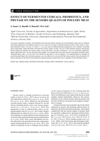 Effect of Fermented Cereals, Probiotics, and Phytase on the Sensory Quality of Poultry Meat