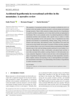Accidental hypothermia in recreational activities in the mountains: a narrative review