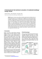 A framework for the technical evaluation of residential buildings’ energy retrofit