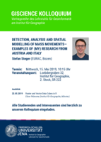 DETECTION, ANALYSIS AND SPATIAL MODELLING OF MASS MOVEMENTS
