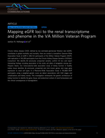 Mapping eGFR loci to the renal transcriptome and phenome in the VA Million Veteran Program