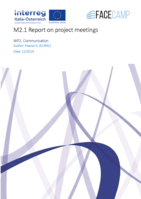 FACEcamp, M2.1: Report on project meetings