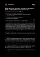 Value Perception of Green Products: An Exploratory Study Combining Conscious Answers and Unconscious Behavioral Aspects