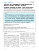 Detecting Genetic Isolation in Human Populations: A Study of European Language Minorities