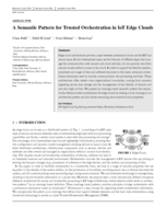 A Semantic Pattern for Trusted Orchestration in IoT Edge Clouds
