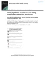 Identifying treetops from aerial laser scanning data with particle swarming optimization
