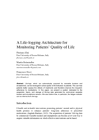 A Life-logging Architecture for Monitoring Patients’ Quality of Life