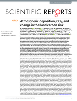 Atmospheric deposition, CO2, and change in the land carbon sink