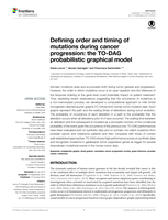 Defining order and timing of mutations during cancer progression: The TO-DAG probabilistic graphical model