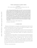 Velocity requirements for causality violation