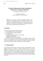 The Role of Movement in Data Visualization: Animation as an Agent of Meaning