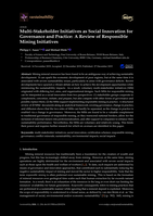 Multi-stakeholder initiatives as social innovation for governance and practice: A review of responsible mining initiatives