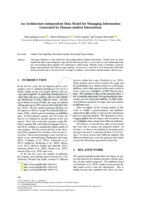 An Architecture-independent Data Model for Managing Information Generated by Human-chatbot Interactions