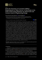 From the extraction of currently fulfilled requirements to value curves: a case-study in the field of harvesting machines for shell fruits and lessons learnt in engineering design