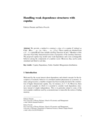 Handling weak dependence structures with copulas