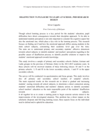 Disaffection vs pleasure to learn at school: PhD research design