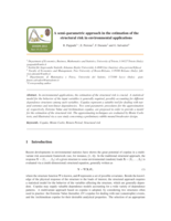 A semi–parametric approach in the estimation of the structural risk in environmental applications