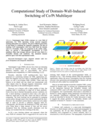 Computational study of domain-wall-induced switching of Co/Pt multilayer