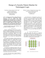 Design of a systolic pattern matcher for Nanomagnet Logic