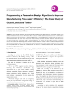 Programming a Parametric Design Algorithm to Improve Manufacturing Processes’ Efficiency: the Case Study of Glued-Laminated Timber