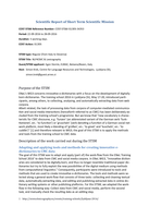 Scientific Report of Short Term Scientific Mission COST-STSM-IS1305-34353