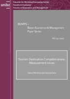 Tourism Destination Competitiveness: Measurement Issues