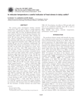 Is reticular temperature a useful indicator of heat stress in dairy cattle?