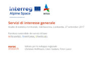 Servizi di interesse generale, analisi di statistica territoriale, Valchiavenna, Lombardia - Fornitura sostenibile dei servizi di base INtegrierte, TErritoriale, StrategIe