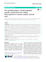 The arrhythmogenic cardiomyopathy-specific coding and non-coding transcriptome in human cardiac stromal cells