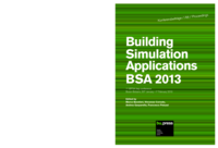 Building Simulation Applications BSA 2013: 1st IBPSA Italy conference, Bozen-Bolzano, 30th January - 1st February 2013
