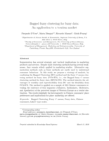 Bagged fuzzy clustering for fuzzy data: An application to a tourism market