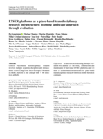 LTSER platforms as a place-based transdisciplinary research infrastructure: learning landscape approach through evaluation