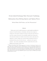 Event-Related Exchange-Rate Forecasts Combining Information from Betting Quotes and Option Prices