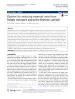 Options for reducing external costs from freight transport along the Brenner corridor