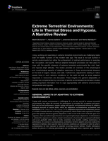Extreme Terrestrial Environments: Life in Thermal Stress and Hypoxia. A Narrative Review