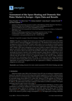 Assessment of the Space Heating and Domestic Hot Water Market in Europe: Open Data and Results