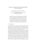 Theorem Proving for Metric Temporal Logic over the Naturals