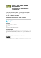 Transforming the role of women farmers and of refugees: Two Italian experiences of social innovation in mountain areas